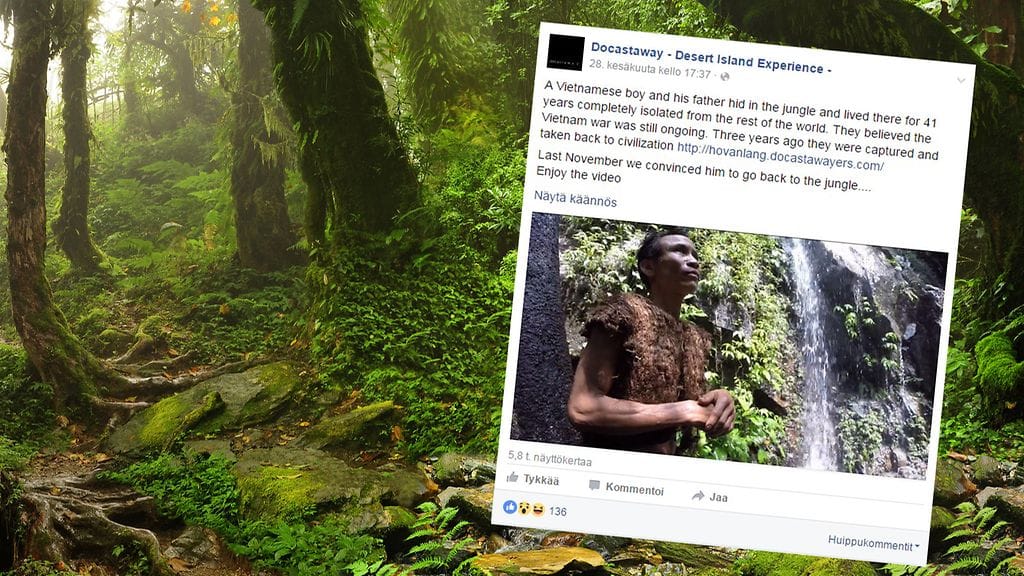 40 vuotta metsässä asunut mies ei tiennyt, että naisia on olemassa.