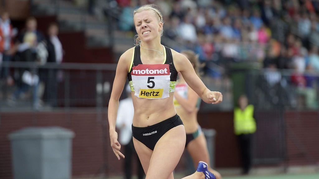 Hilla Uusimäki Joensuun Eliittikisoissa torstaina 23. heinäkuuta 2015.