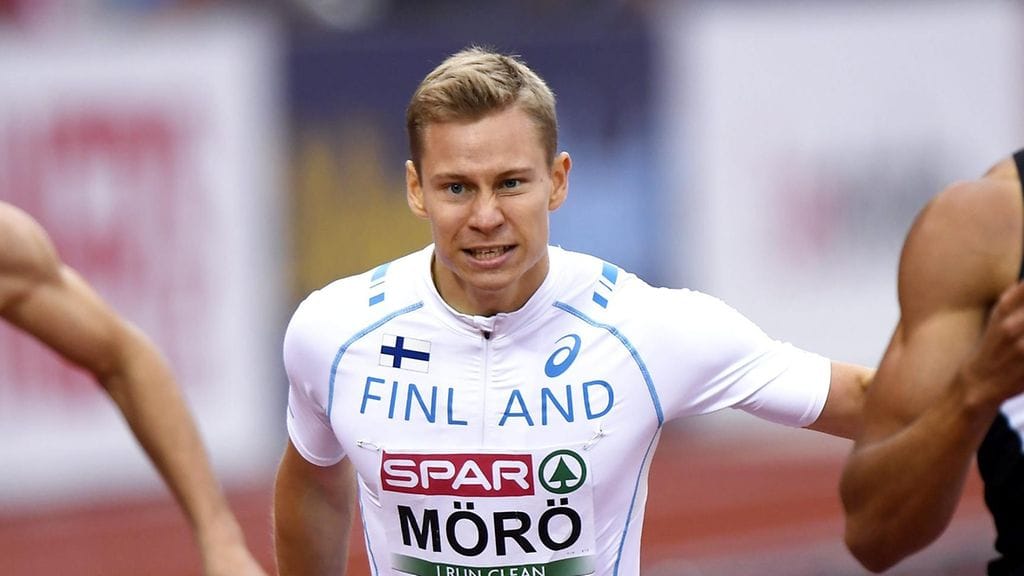 Oskari Mörö syöksyi maaliin neljäntenä.