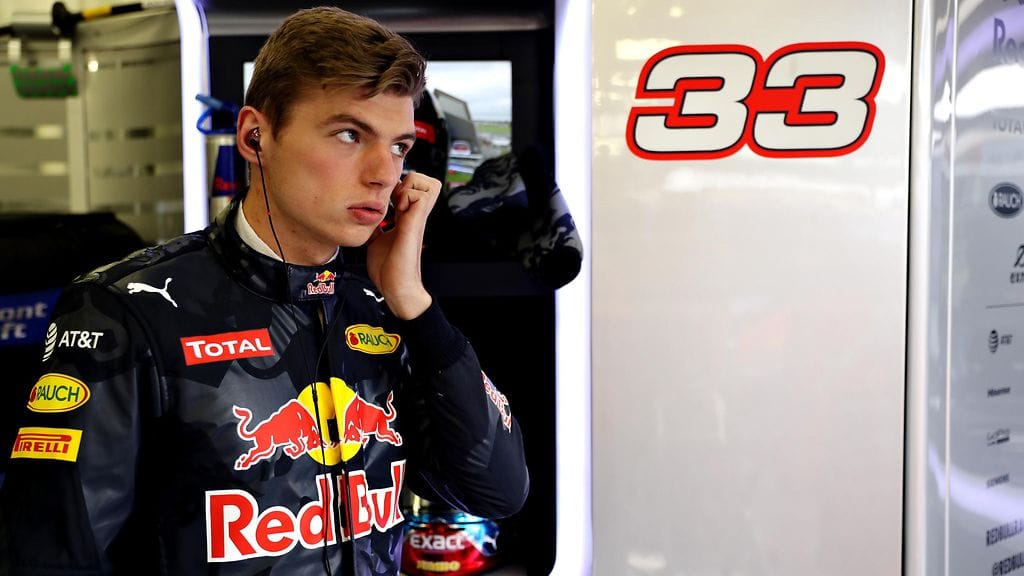 Max Verstappen Britannian GP:n harjoituksissa perjantaina.