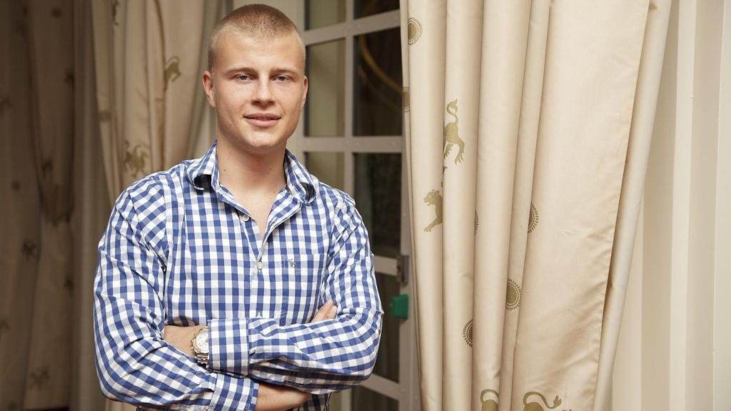 Jens Kyllönen Finnish Poker Awards -palkintogaalassa Helsingissä 14. tammikuuta 2012. Lehtikuva