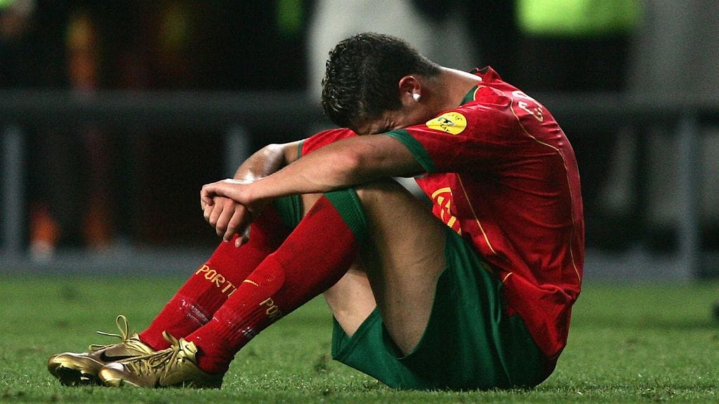 Cristiano Ronaldo pettyi katkerasti 12 vuotta sitten.