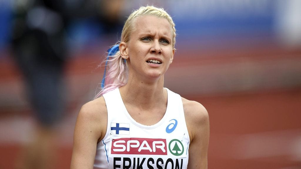 Sandra Eriksson juoksi viime vuonna Amsterdamin EM-kisoissa.