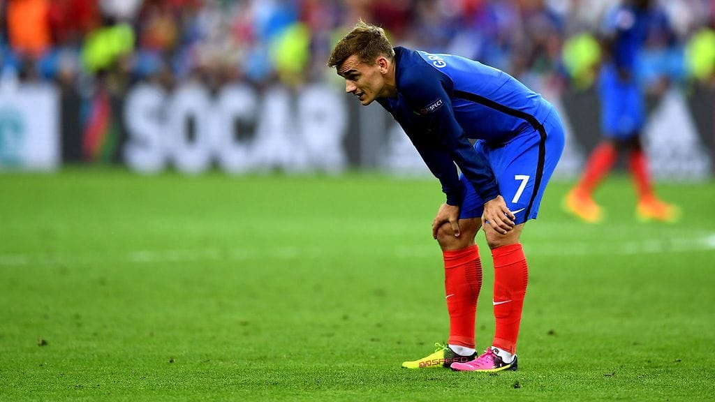 Pettynyt Antoine Griezmann.