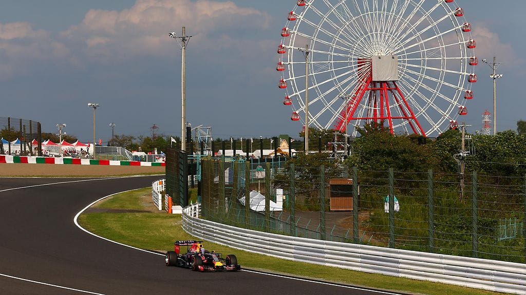 Suzukan F1-radalla on paljon vauhdikkaita mutkia, mikä tekee auton säätämisestä haastavaa.