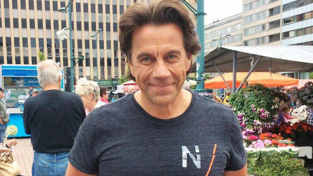 Mikko Kuustonen Porin torilla 13. heinäkuuta 2016.