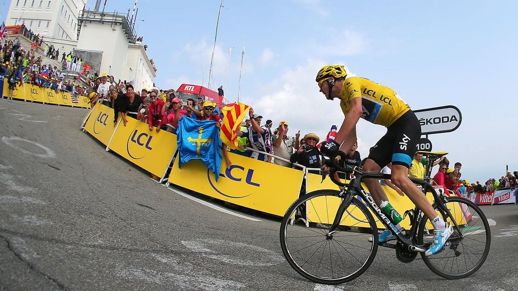 Chris Froome tykitti Mont Ventoux'n kuninkaaksi kolme vuotta sitten.