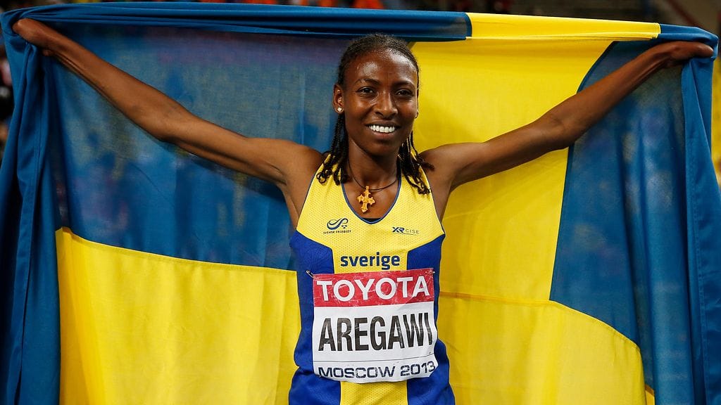 Abeba Aregawi on juossut Ruotsin väreissä vuodesta 2013 lähtien. Lontoon olympialaisissa hän edusti vielä Etiopiaa.