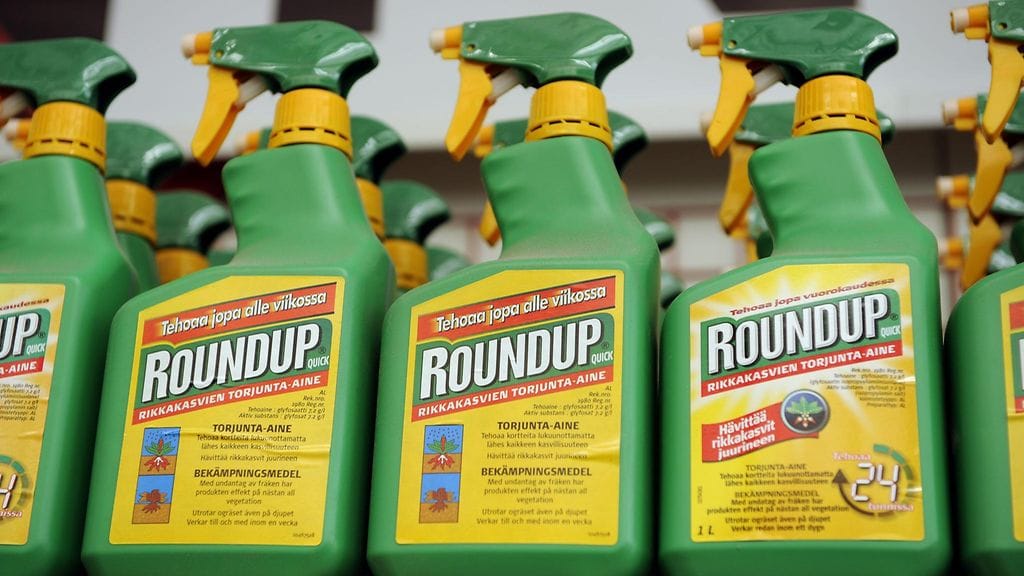 Glyfosaattia käytetään muun muassa maatalousyhtiö Monsanton Roundup-tuotteissa.
