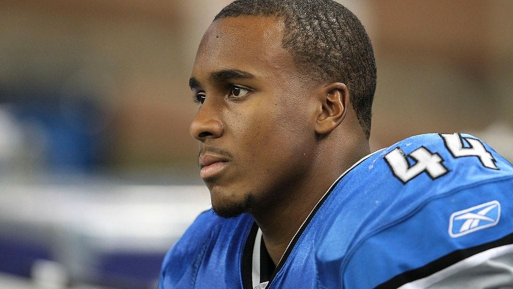 Jahvid Best Detroit Lionsin paidassa lokakuussa 2011.