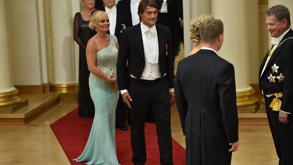 Teemu ja Sirpa Selänne Linnan juhlat 6.12.2014 1