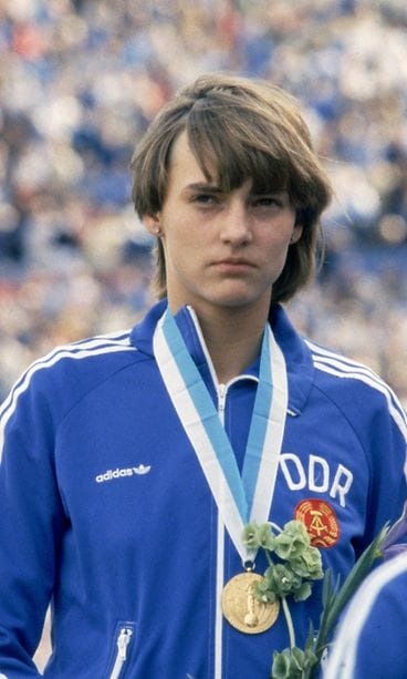 Heike Drechsler (Daute) Helsingin MM-kisoissa 1983