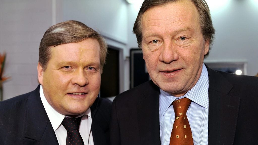 Lauri Karhuvaara ja Pekka Karhuvaara Huomenta Suomen 20-vuotisjuhlassa Helsingissä 1.12.2009