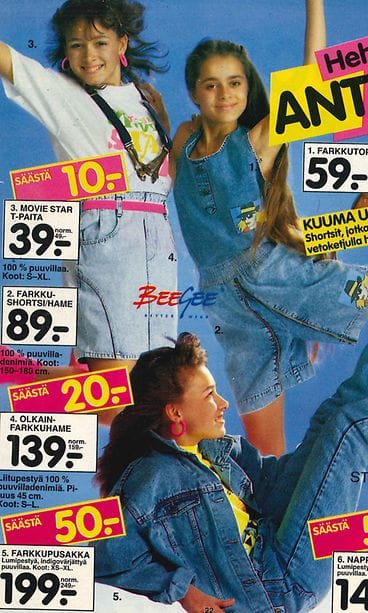 Heidi Ekholm-Talas (ylh.vas.) Anttilan mainoskuvissa