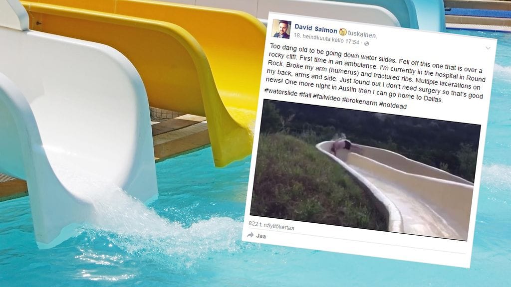 Miehen epäonnista laskua tekee lähes pahaa katsoa.