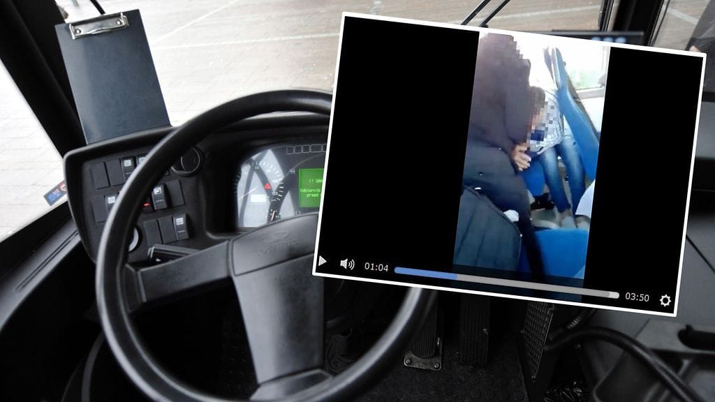 Bussiyhtiö on käynnistänyt videolle tallentuneesta tapauksesta tutkinnan.  Pikkukuva kaapattu Barometernin videosta.