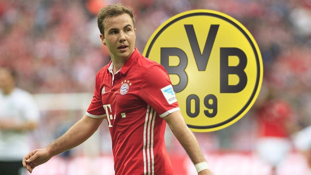 Mario Götze palaa Bayernista Dortmundin keltamustaan paitaan.