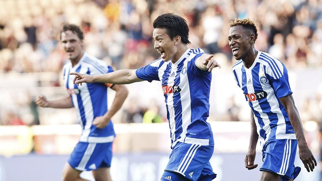 Atomu Tanaka puski HJK:n 1-0-voittomaalin ensimmäisellä puoliajalla.