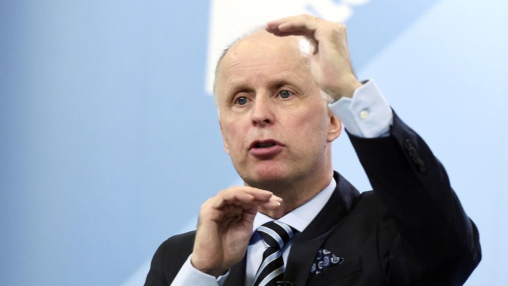 Tietotekniikkayhtiö Tiedon toimitusjohtaja Kimmo Alkio esitteli Tieto Oyj yhtiön uuden strategian Helsingissä 17. maaliskuuta 2016.