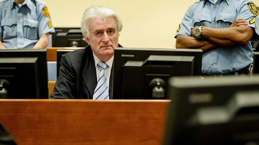 Bosnian serbien ex-johtaja Radovan Karadzic.