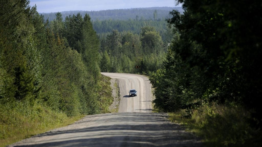 Raatteen tie Suomussalmella.