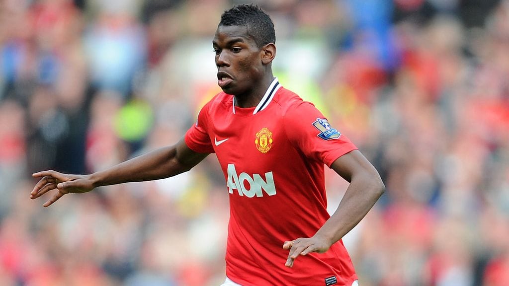 Paul Pogba pelasi ManU:ssa viimeksi vuonna 2012.
