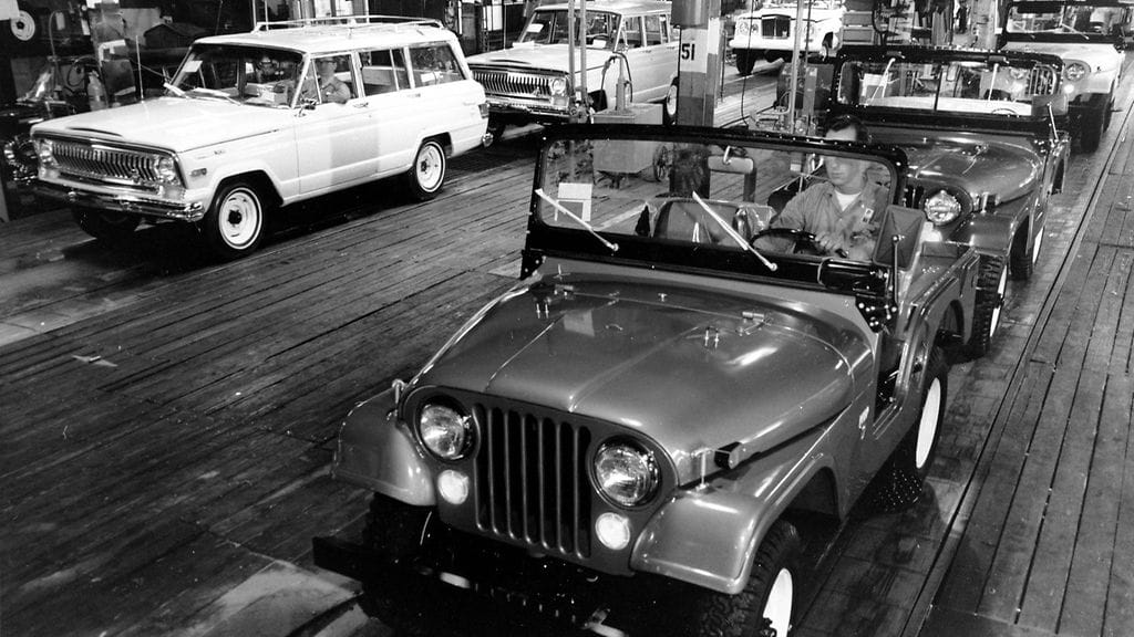 Jeep-tehdas Yhdysvaltain Ohiossa.