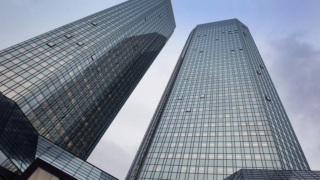 Deutsche Bankin pääkonttori Frankfurtissa tammikuussa 2016.