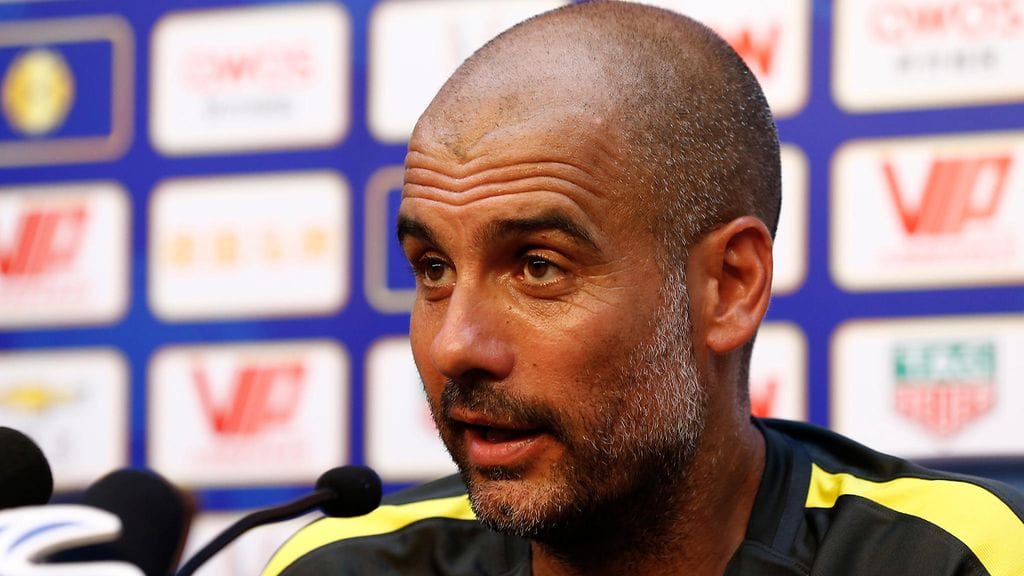 Pep Guardiola valmentaa ensimmäistä kertaa urallaan Englannissa.