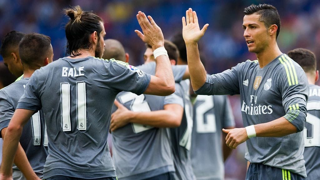 Real Madrid pullistelee tähtiä - tässä Gareth Bale ja Cristiano Ronaldo.
