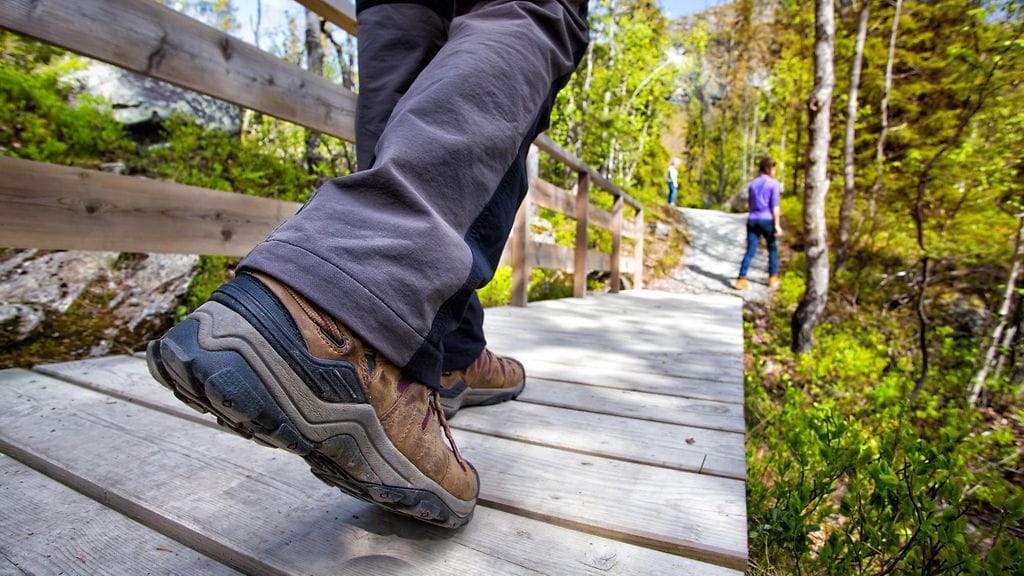 Kävely on hyvää terveysliikuntaa.