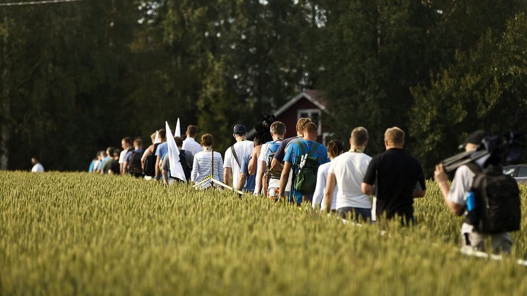 Rallikatsojia Jyväskylässä 29. heinäkuuta 2016.