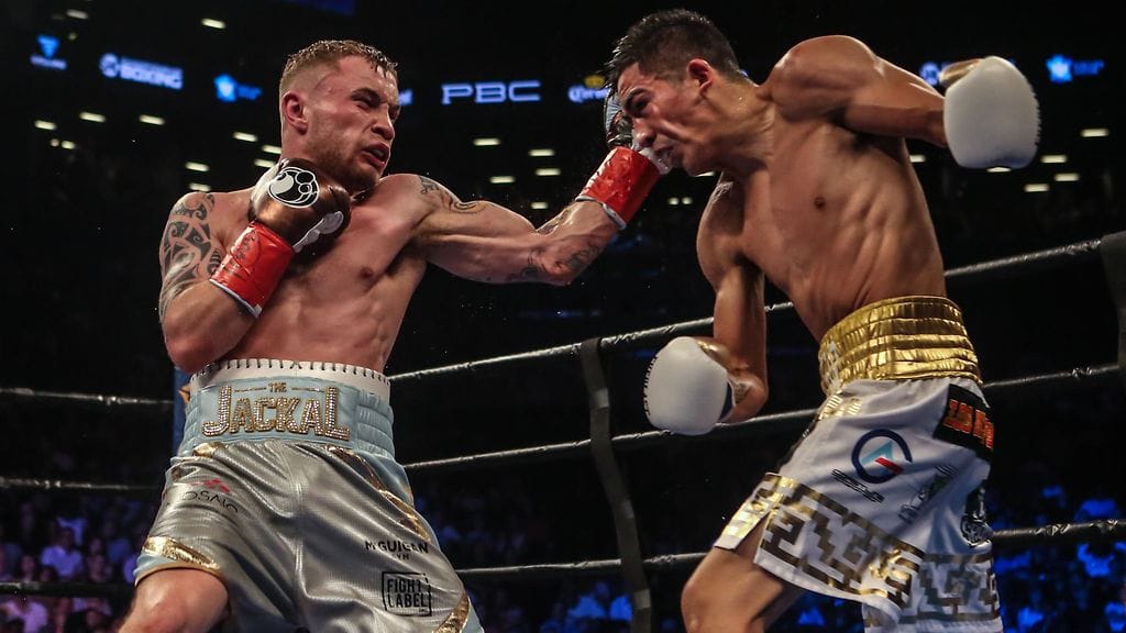 Carl Frampton satutti Leo Santa Cruzia varsinkin vasurillaan.
