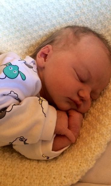 Ville Verasen ja Johannan vauva