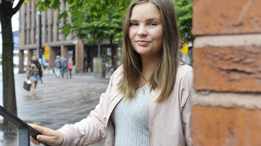 Kesäkuussa alikersanttina kotiutunut Sofia Björkqvist Helsingissä 4. elokuuta 2016.