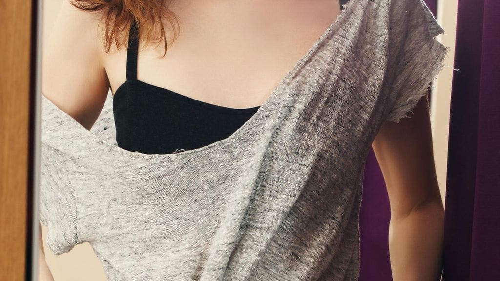 Miesvartijan mukaan naisten ei ole soveliasta esitellä rintojaan huvipuistossa.