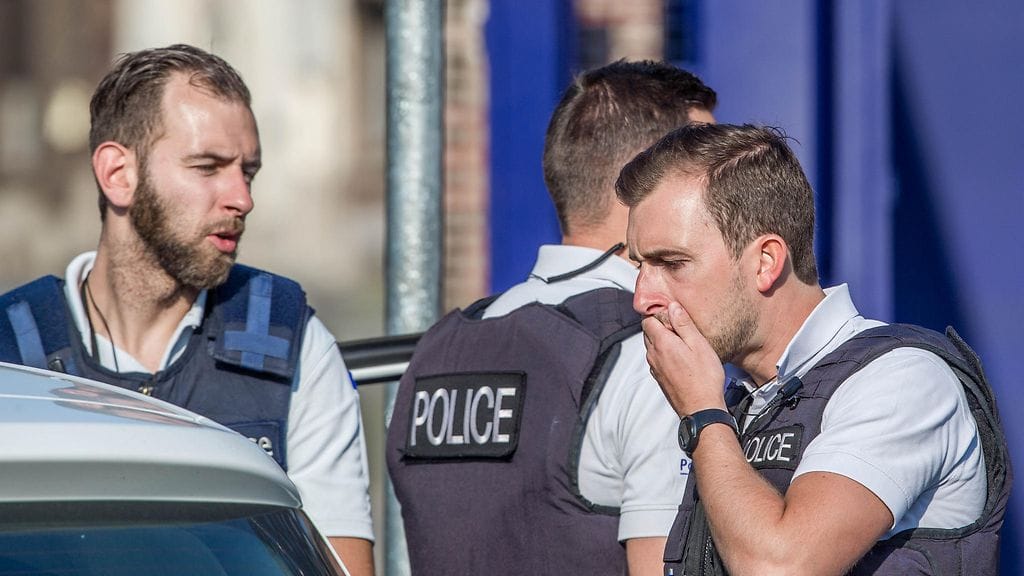 Belgialaiset poliisit joutuivat hyökkäyksen kohteeksi.