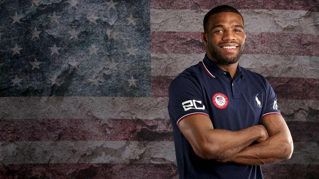 Jordan Burroughs huvittui olympiakylässä.