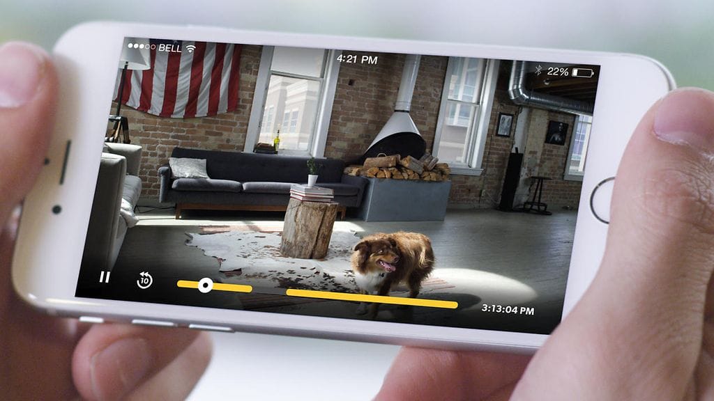 Tältä Canaryn välittämä kuva näyttää iPhone-laitteessa.