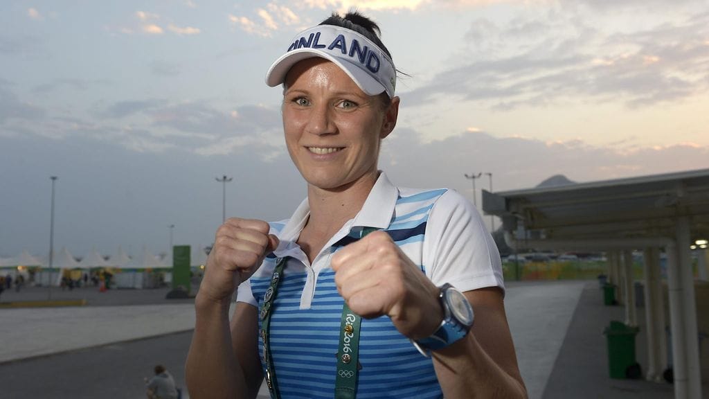 Mira Potkonen on valmis olympiakehään.