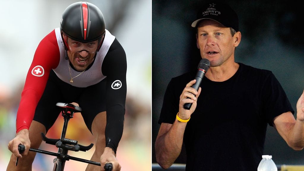 Fabian Cancellara ja Lance Armstrong kohtasivat usein pyöräilykisoissa.