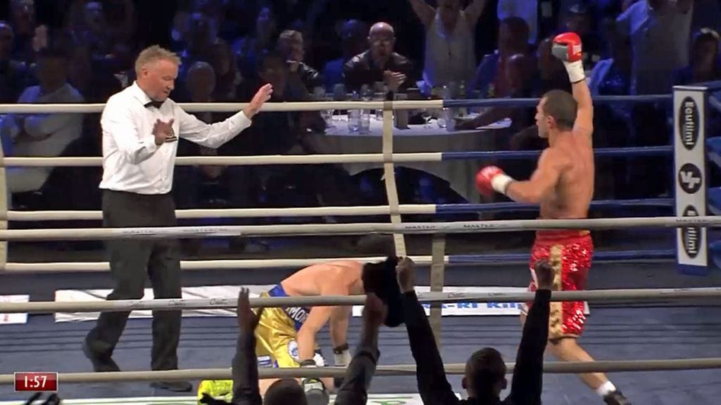 Morales liukastui 12. erässä. Lukua ei laskettu.