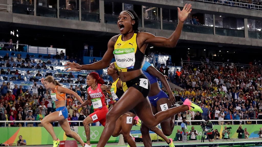 Elaine Thompson oli ylivoimainen Rion ratasuoralla.