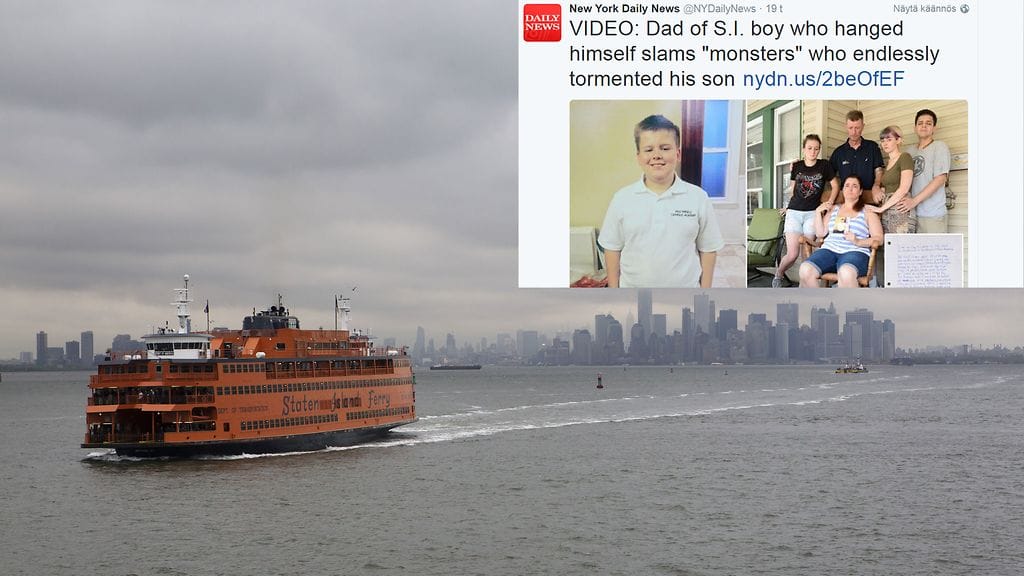 13-vuotiaan Daniel Fitzpatrickin itsemurha järkyttää Yhdysvalloissa. New Yorkin Daily News julkaisi pojan jäähyväiskirjeen.