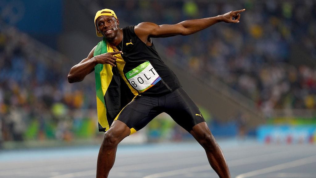 Ilopilleri ja supertähti - Usain Bolt.