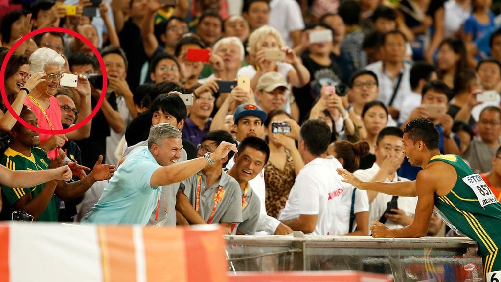 Ans Botha paikalla Pekingin MM-kisoissa 2015.