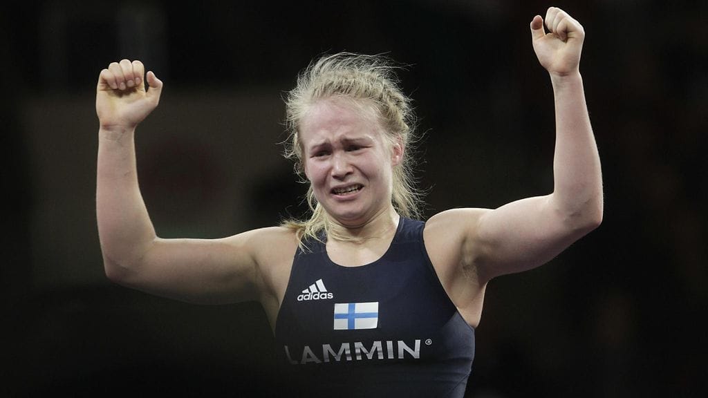 Petra Olli EM-kisoissa 2016.