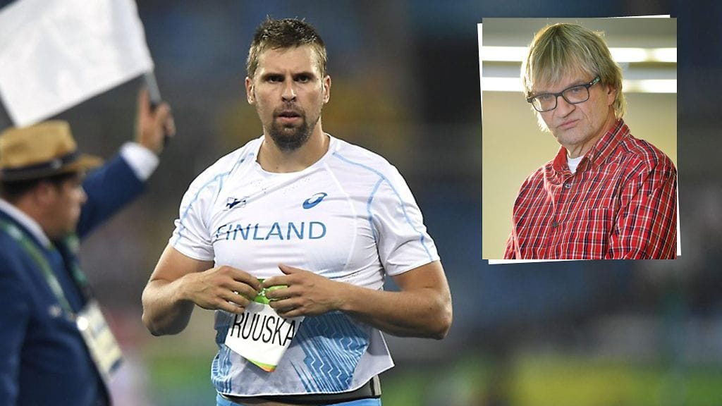 Antti Ruuskanen (vas.) on Antero Mertarannan silmissä kysymysmerkkien ympäröimä.