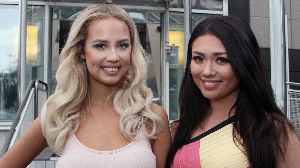 Emilia Seppänen ja Shirly Karvinen Imperial Health Clubin kesäjuhlissa 18. elokuuta 2016.