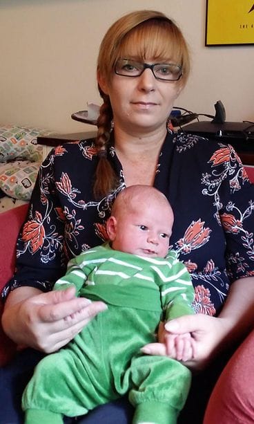 Pinja Niiranen ja vauva